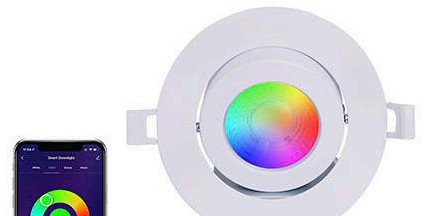 Encastré intelligent RGB au Del 4 Pouces